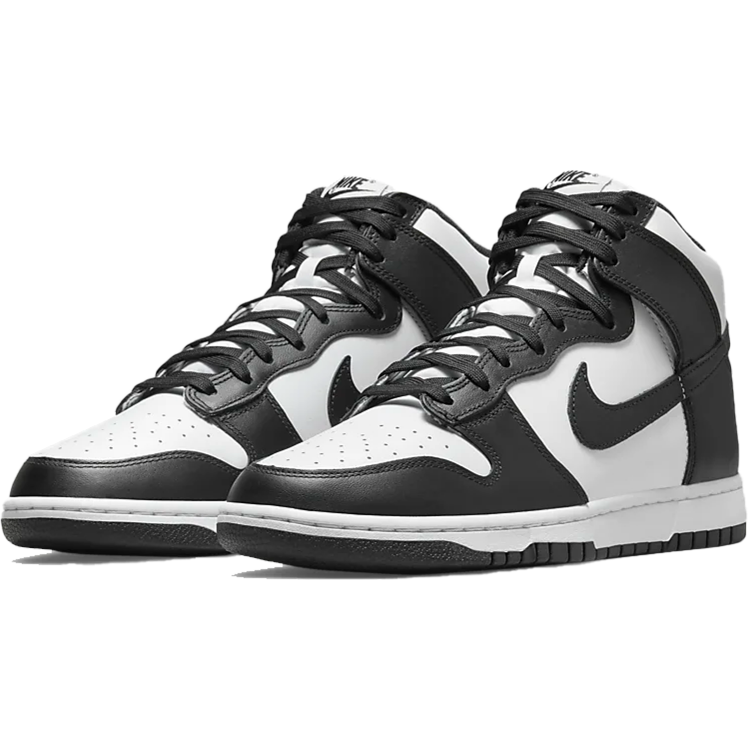 Nike dunk high hot sale black and white