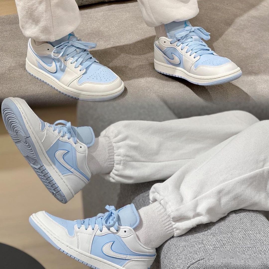 Nike Air Jordan 1 Low 'Reverse Ice Blue' (W) – Boosted Kicks